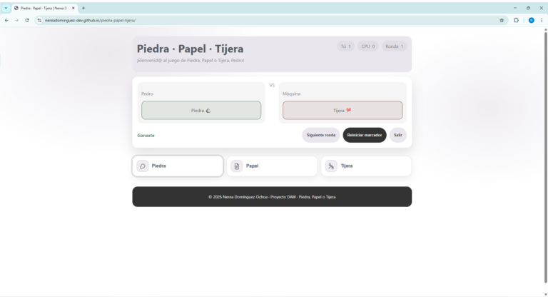 Juego en Java piedra papel tijera