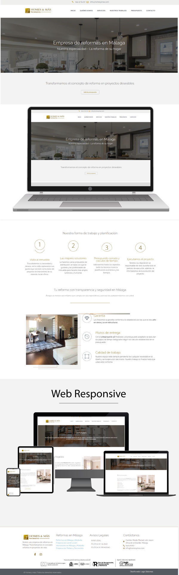 diseño web de reformas e interiorismo